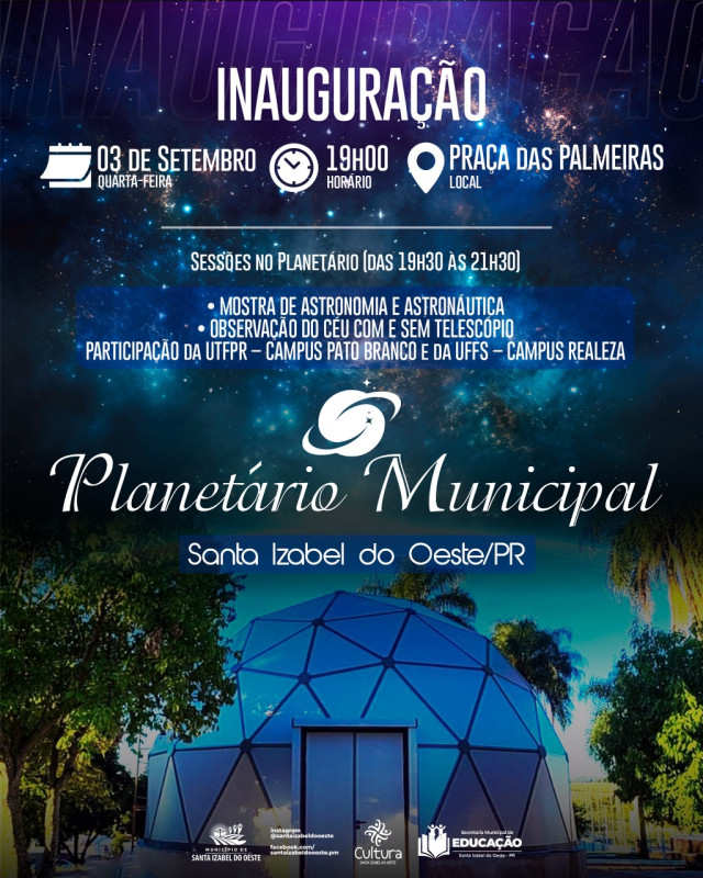 Inauguração Planetário Municipal
